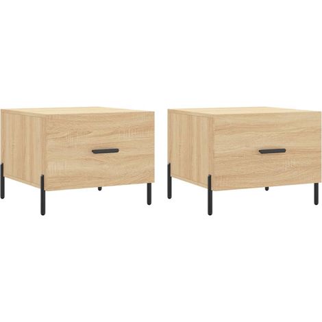 Maison Exclusive - Couchtische 2 Stk. Sonoma-Eiche 50x50x40 cm Ho