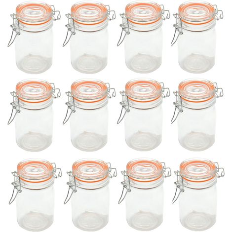 Einmachglas mit Bügelverschluss 250ml - 12er Set - Einmach Bügel Vorrats Glas