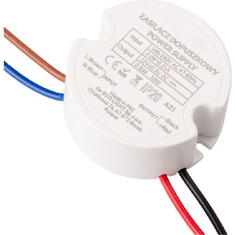 Netzteil für Box fi60 0,83 A 10 W 12 V DC IP67 50 x 50 x 22