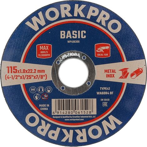 Disco da taglio per metalli “T41” Ø115x1x22,2mm