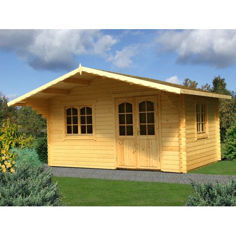 Abri de jardin en bois Sally 19,1 m2 Naturel (1/4)