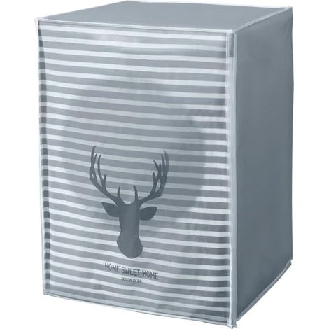 RGE Housse anti-poussière pour machine à laver motif de dessin animé de protection solaire étanche adapté à la machine à laver à pulsateur (1/4)