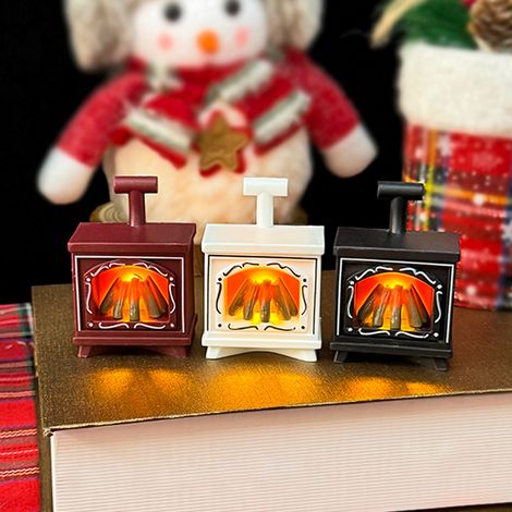 Decorazioni natalizie, luci per camino, decorazioni per finestre, lanterne, illuminazione d'atmosfera, 3 pezzi (1/3)