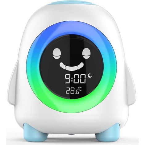 Réveil pour enfants, avec led veilleuse cartoon horloge numérique (1/5)