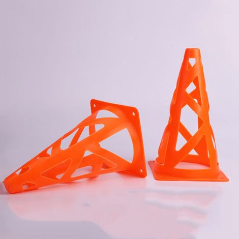 Hohlkegel für Outdoor-Sportarten, Fußball, Eislauftraining, Verkehrsabsperrung (Orange) (1/3)