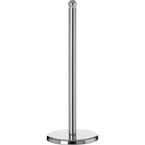 Interiors by Premier Durably Constructed Chrome Roll Holder, Stable Tall Kitchen Tissue Roll Holder, Durable Paper Towel Holder
