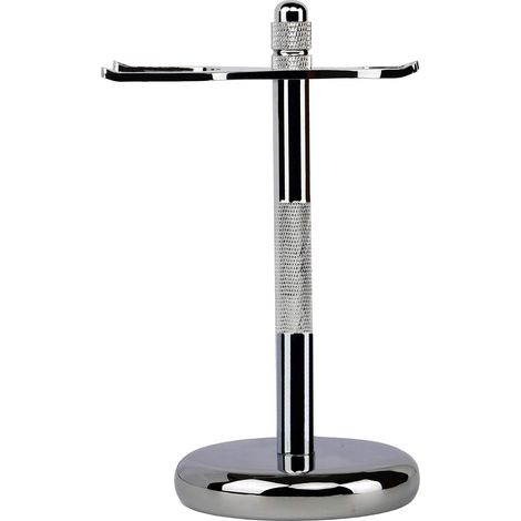 Support de Rasoir de Brosse Chromé Stand de Rasoir (Argent) (1/5)