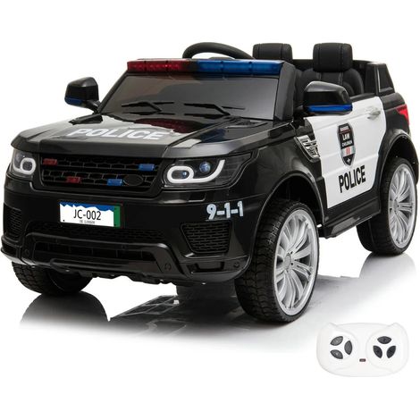 Elektro-Polizeiauto für Kinder 12V - mit Fernbedienung - 1 bis 6