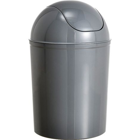 Poubelle Salle de Bain Economic, Gris, Petite Poubelle Salle de Bain 6L, 20 x 30 x 20 cm (1/5)