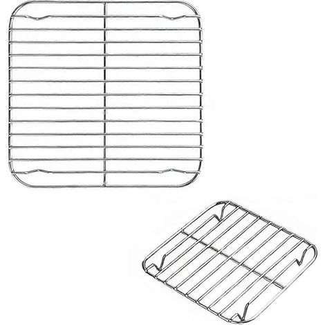 2 pièces Crisper support friteuse à air 2.5QT 4QT 6 tasse verre alimentaire grade SUS304 acier inoxydable (1/5)