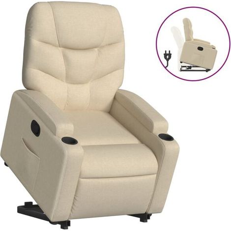 Chaise longue en tissu beige – Canapé relax moderne avec dossier réglable, idéal pour salon, chambre ou extérieur (1/5)