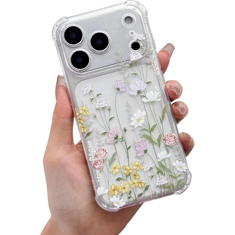 Coque pour iPhone 18 Pro,Motif Floral,Succursale de Bloom (1/5)