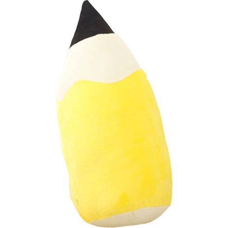 Kissen, Plüschkissen, Lesekissen für Kinder, Schulanfangskissen, Geburtstagskissen, 50 cm gelb