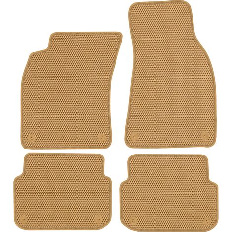 Audi A6 C6 (2004-2006). Tapis de sol spécifiques - EVA beige alvéolé (1/5)