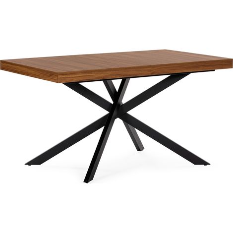 Tavolo da pranzo allungabile Palermo effetto Noce, 140-180 cm (1/5)