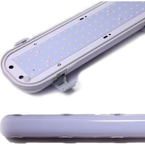 Plafonnier Led étanche 150cm Avec Lumière Intégrée 6500k Opaque 60w