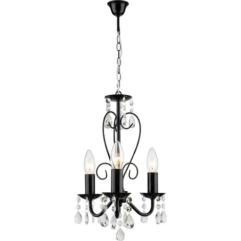LAMPADARIO A SOSPENSIONE TOOLIGHT EBT013-3CP BLACK