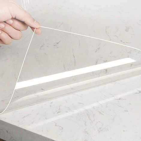 SABIR Film adhésif transparent pour meubles, protection anti-éclaboussures, film de protection pour la surface de la salle de bain, cuisine, meubles, étanche, 60 x 300cm