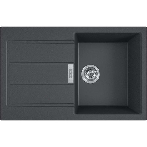 Franke Sirius 2.0 - Lavello in tectonite S2D 611-78, 78x50 cm, nero 143.0613.582
