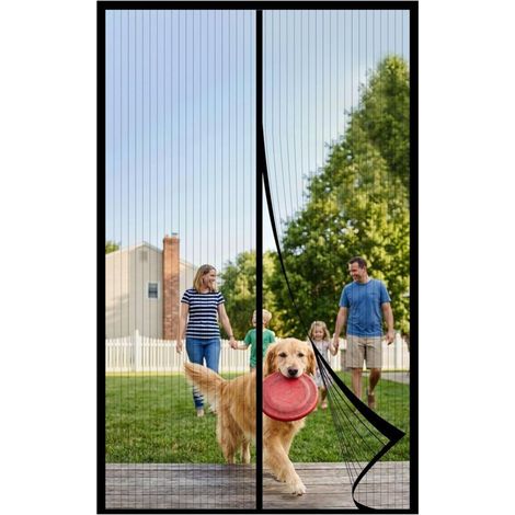 Moustiquaire Porte Fenetre 80x220, Moustiquaire AimantéE MagnéTique, Rideau Anti Mouche, Mosquito Net, Fly Screens For Doors (1/5)