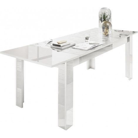 Table de salle à manger extensible design laqué Andreasse (1/5)