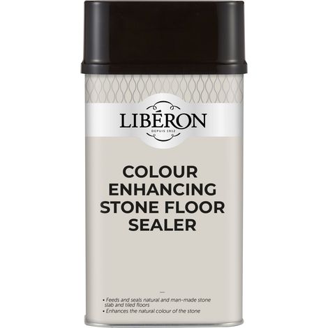 Liberon Colour Enhancer Stone Floor Sealer - 1L, High-Quality Protective Sealant for Natural Stone Surfaces