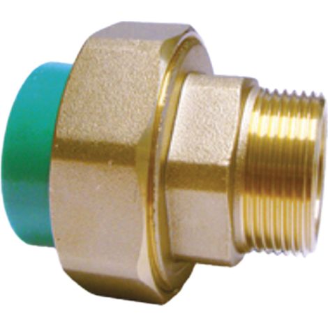 Raccordo Diritto Con Ghiera Filettato Maschio In Ppr Pn 25 25 X 3/4" (1/2)