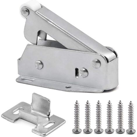 Loquet à ressort automatique rapide pour portes de placard et trappes de grenier   Acier laminé à froid
