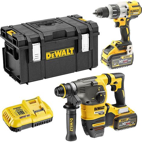 DeWalt DCK2033X2 Flexvolt 54v DCH333 SDS Hammer DCD996 Combi Hammer Drill 9.0ah (1/4)
