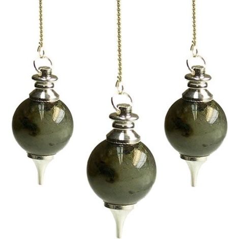 Péndulo de piedra labrodorita, esfera de 15 g