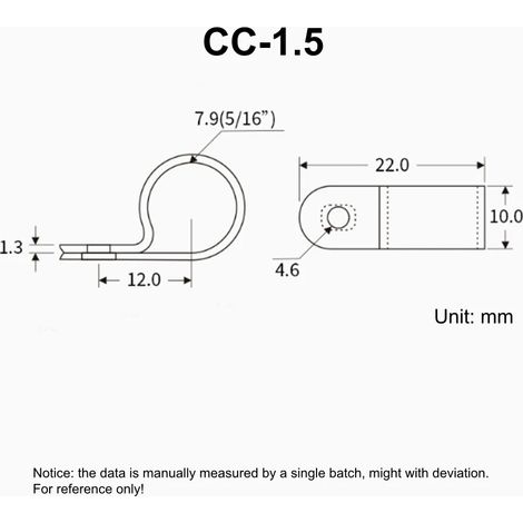 100 attaches de câble blanches en forme de R, fixation par vis, en nylon PA66, pour bureau ou installation électrique.-AquaForge (1/5)