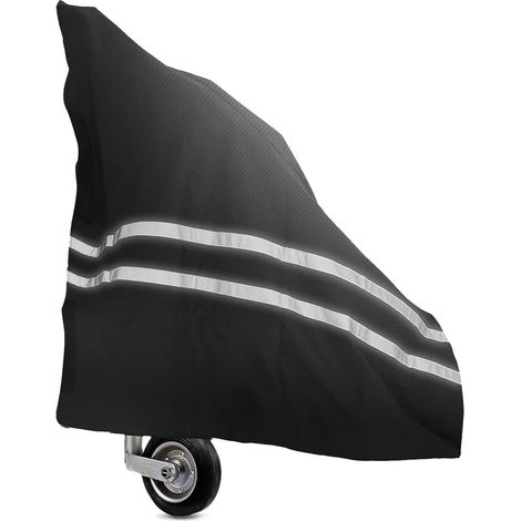 Housse de Protection Renforcée pour Timon Remorque 600D Oxford Noir Imperméable Anti-UV et Résistant aux Intempéries pour Attelage Camping-Car/Remorques (1/5)