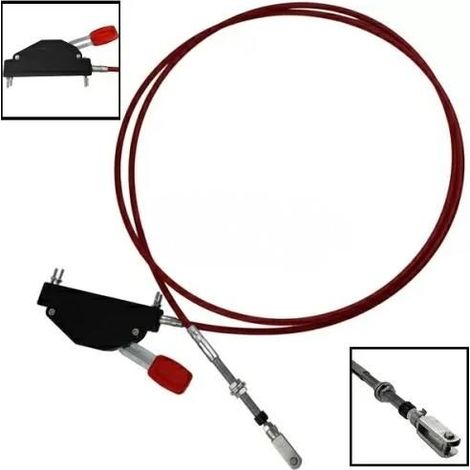 Palanca de cable de control de 350 cm para toma de fuerza basculante, acoplamiento mecánico Iveco Mercedes Renault Ford Nissan.
