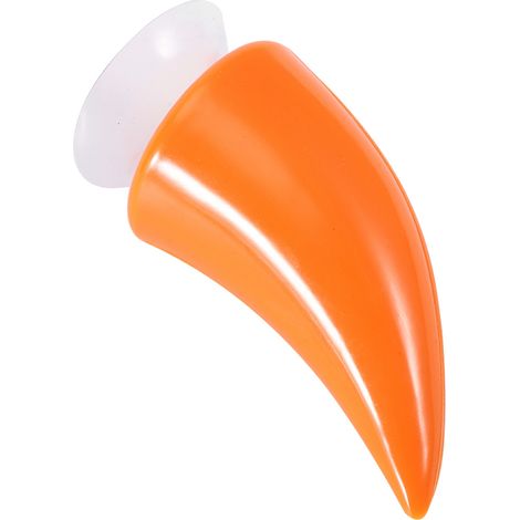 Casque Moto Démon Diable Corne avec Ventouse Décor Accessoire Orange (1/3)