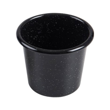 Riess Back- Muffinform hoch Ø8cm Schwarz Emaille
