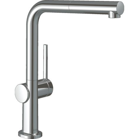 Hansgrohe Talis M54 - Miscelatore da lavello Talis con bocca di erogazione estraibile, EcoSmart, cromo 72845000 (1/2)