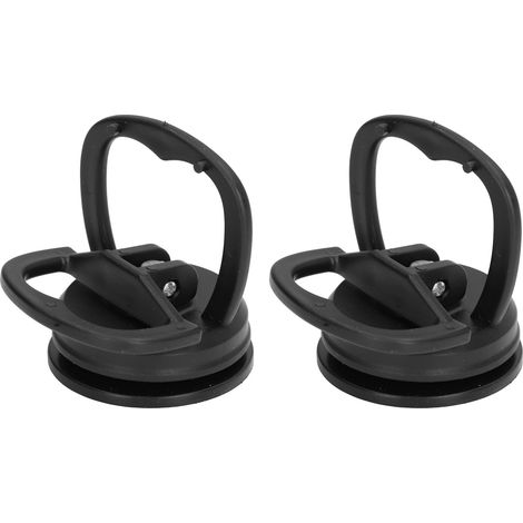 Lot de 2 ventouses extractrices à grande force de traction, outil de démontage de carrelage, carrosserie de voiture et téléphone (noir) (1/5)