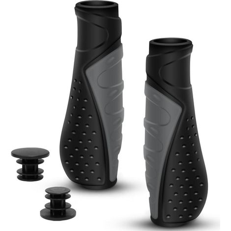 Ergonomische Fahrradgriffe 22,2mm Grau Rutschfest für MTB, Klapprad (1/5)