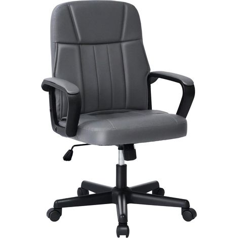 MIXASTEP Bürostuhl Schreibtischstuhl 300 Pfund - PU-Leder S-förmiges Design (1/5)