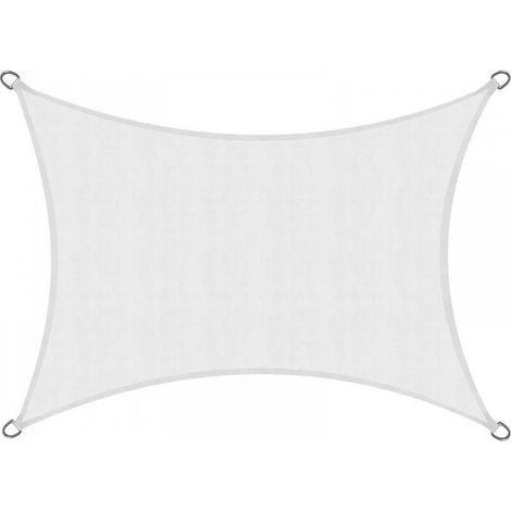 Voile d'ombrage blanche, tente d'extérieur à isolation thermique, aide au camping en plein air, blanc, 2M×3M (1/5)