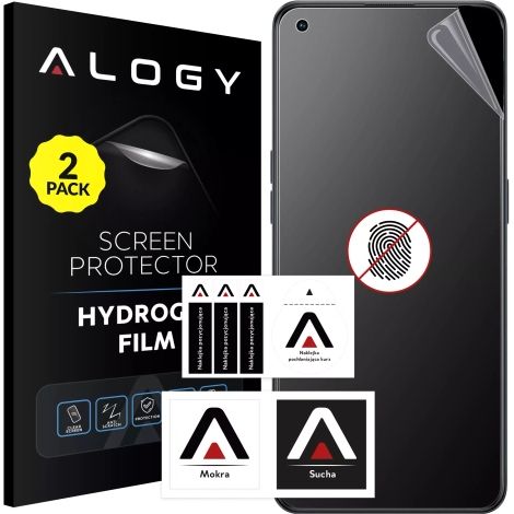 2 láminas "mate" para Oppo Reno7 4G Hydrogel Alogy HydroSkin Matte Pro™ para la pantalla de la funda "sin huellas dactilares" (1/5)