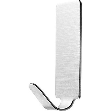 8-Piece Adhesive Hooks, Coat Hooks, Clothes Hooks, Towel Racks, Self-Adhesive Hooks, Stainless Steel Towel Holders, Bathroom Wall Hooks - Wide Hook (1/5)