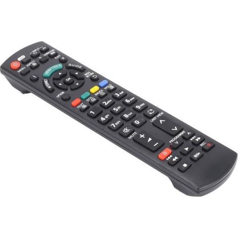 Télécommande - Pour Panasonic Viera TV - Compatible Modèles LCD LED HDTV - N2QAYB000350 N2QAYB000572 - 215 x 50 x 25 mm - Noir - 1 Pièce (1/4)