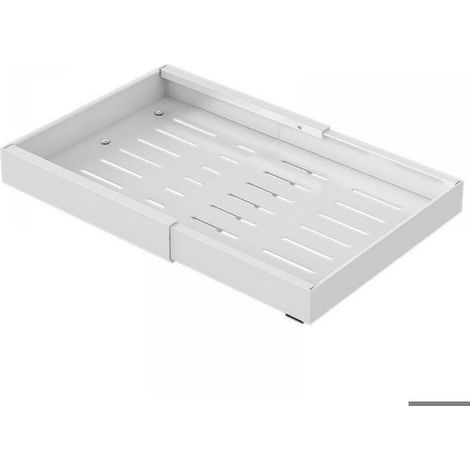 Tiroir coulissant, tiroir rétractable, tiroir coulissant cuisine,plateau coulissant placard cuisine extensible de 32 à 52 cm (blanc) (1/5)