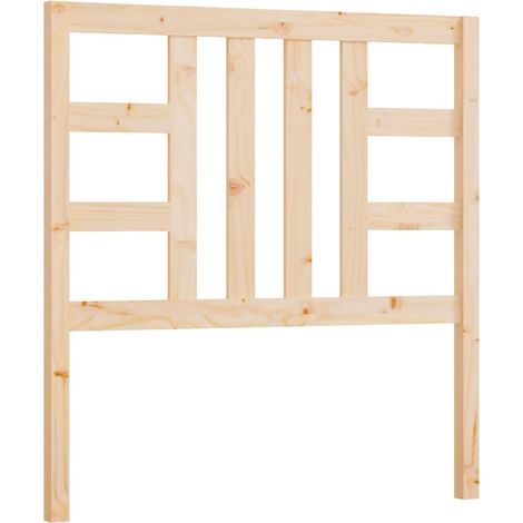 Testiera per dormire accessorio per camera da letto 96 x 4 x 100 cm in legno di pino massiccio TDL0205874