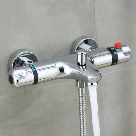 Triple thermostatic with vertical accessories Wall-mounted thermostatic shower faucet Thermostatic bathtub faucet MUMU (1/4)