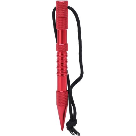 Aiguille FID en alliage d'aluminium pour paracorde, accessoires FID pour le travail du cuir ou de la paracorde (rouge) (1/5)