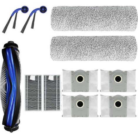 Filtre pour aspirateur brosse pour aspirateur Filtre de brosse pour aspirateur filtre de Ecovacs Deebot X9 Pro Omni/X9 Aspirateur Accessoires Main Side Brosse Sac à poussière Roller Rag Filtre (1/5)