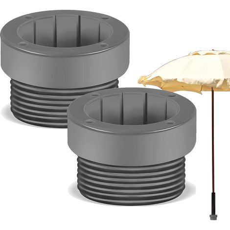 Manchon pour parasol de piscine, adaptateur pour trou de parasol, inserts filetés pour parasol de piscine, pièces détachées pour (1/5)