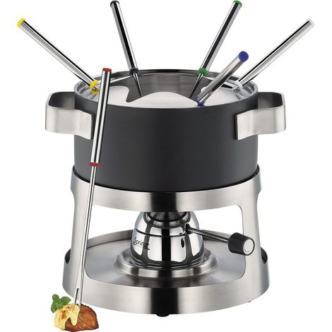 Set per fonduta Spring ANDERMATT, Ø 18 cm, set per fonduta adatto a tutti i piani cottura, incl. induzione, il set per fonduta è adatto sia per formaggio che per fonduta di cioccolato (1/5)